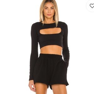 LONG SLEEVE 2 PC CROP TOP